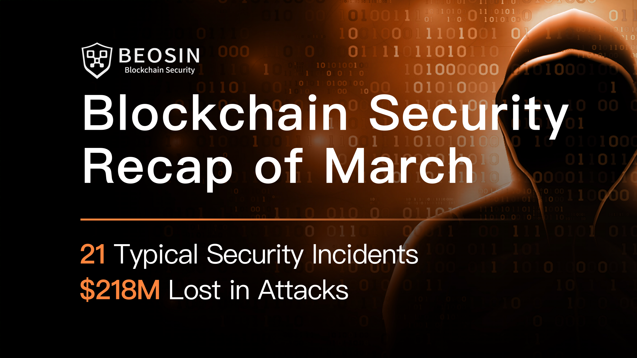 Blockchain Security Monthly Recap of March: $218M lost in attacks